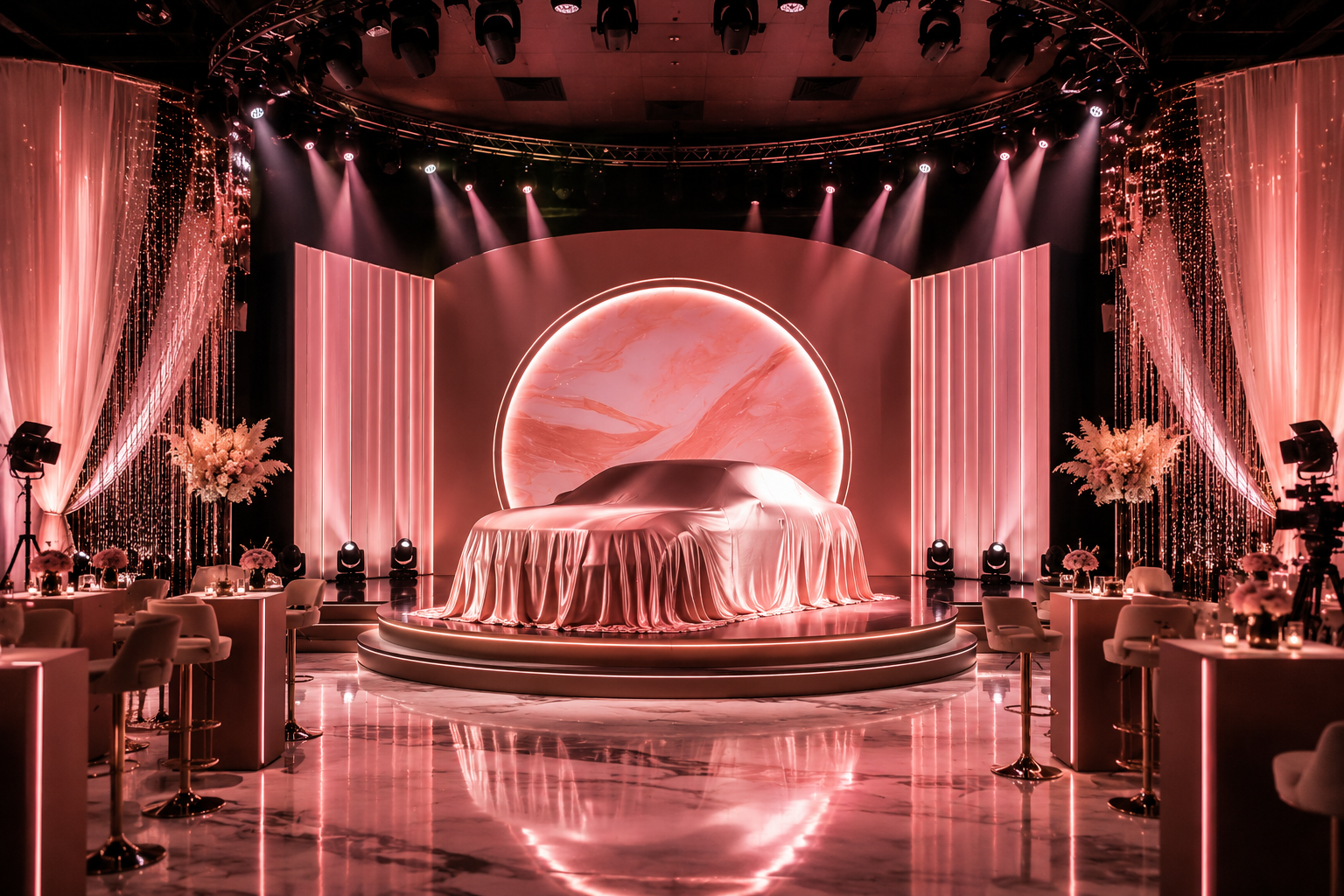Bespoke product launch stage and experiential production in the UAE