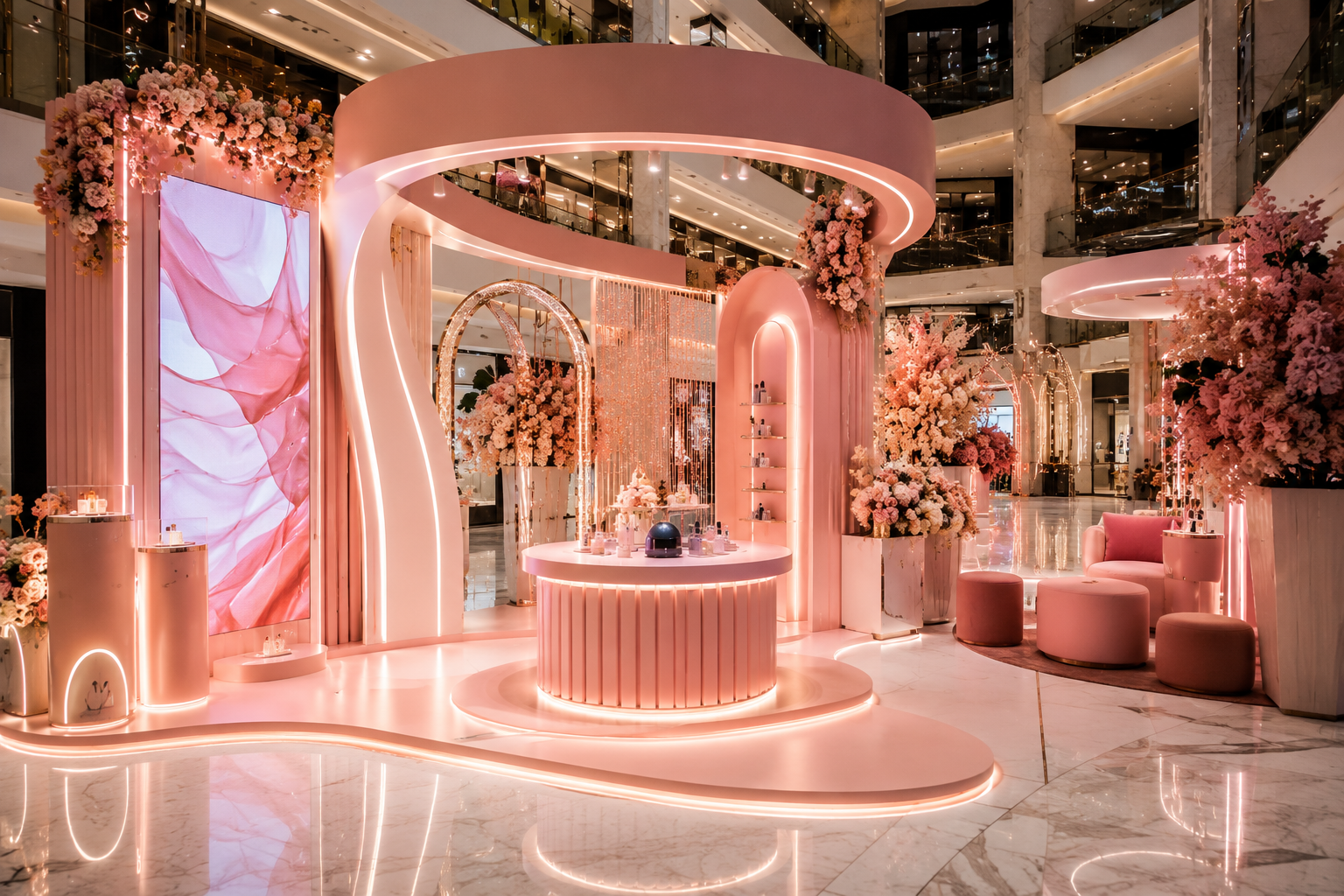 Experiential brand activation and luxury pop-up event in Dubai